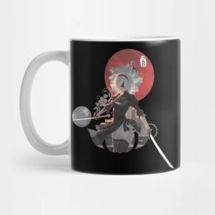 Red circle 2B Nier: Automata Mug